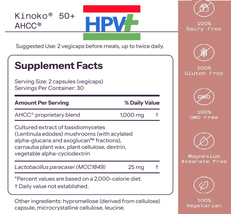 ترکیبات قرص 50+ AHCC